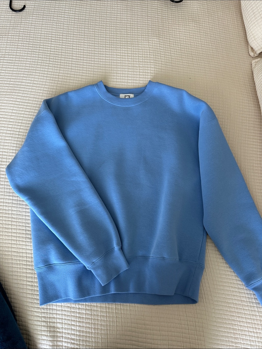Inzy Oversized Crewneck Sweatshirt - Sky Blue